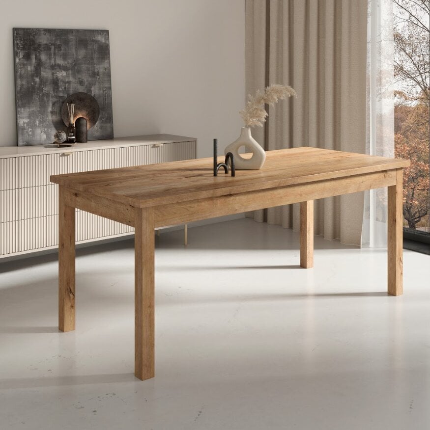 Stalas ADRK Furniture 81 Rodos, rudas kaina ir informacija | Virtuvės ir valgomojo stalai, staliukai | pigu.lt