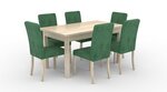 Кухонный гарнитур ADRK Furniture 81 Rodos, зеленый/коричневый