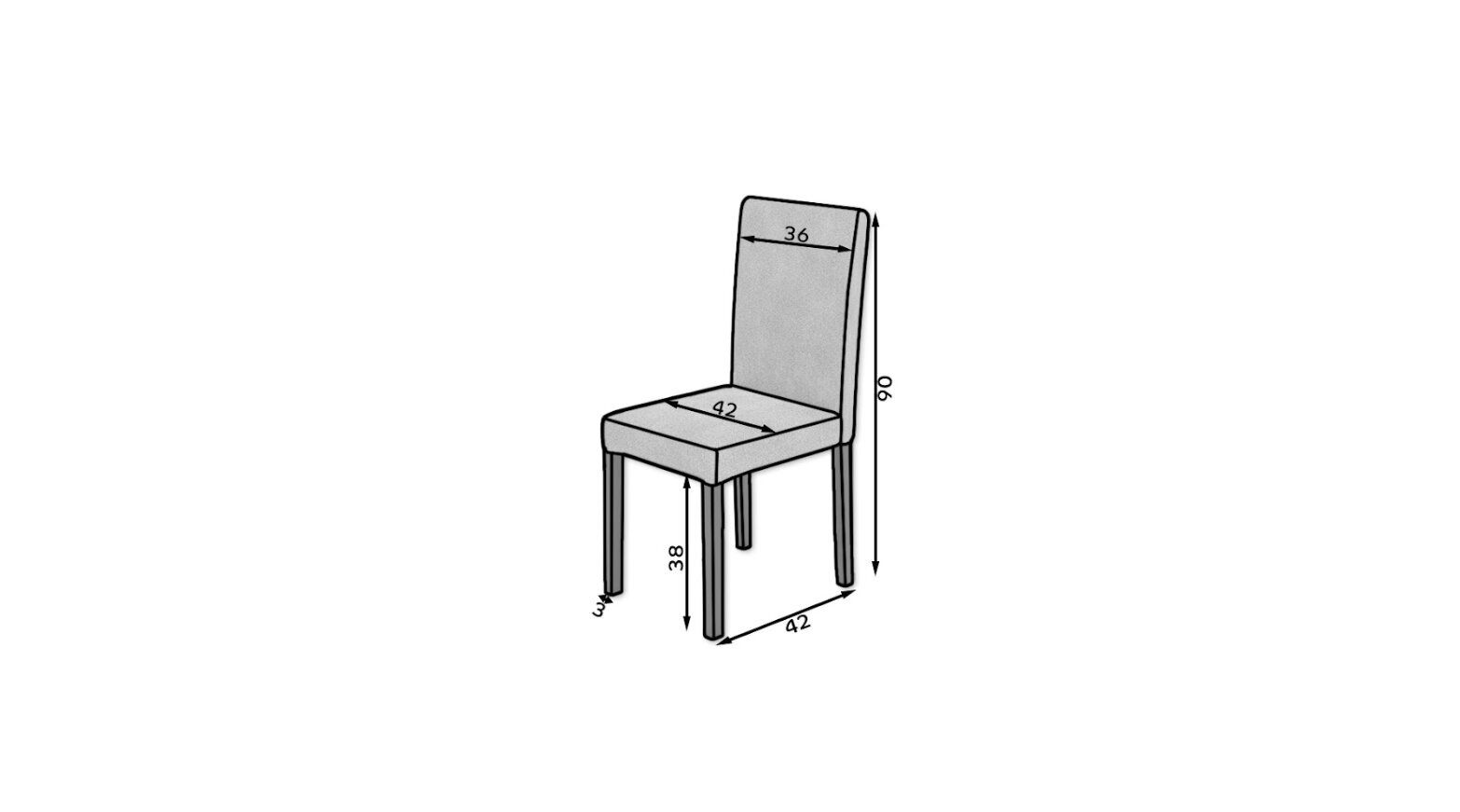 Kėdė ADRK Furniture 81 Rodos, žalia kaina ir informacija | Virtuvės ir valgomojo kėdės | pigu.lt