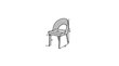 Kėdė ADRK Furniture 82 Rodos, žalia цена и информация | Virtuvės ir valgomojo kėdės | pigu.lt