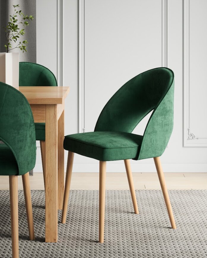 Kėdė ADRK Furniture 82 Rodos, žalia kaina ir informacija | Virtuvės ir valgomojo kėdės | pigu.lt