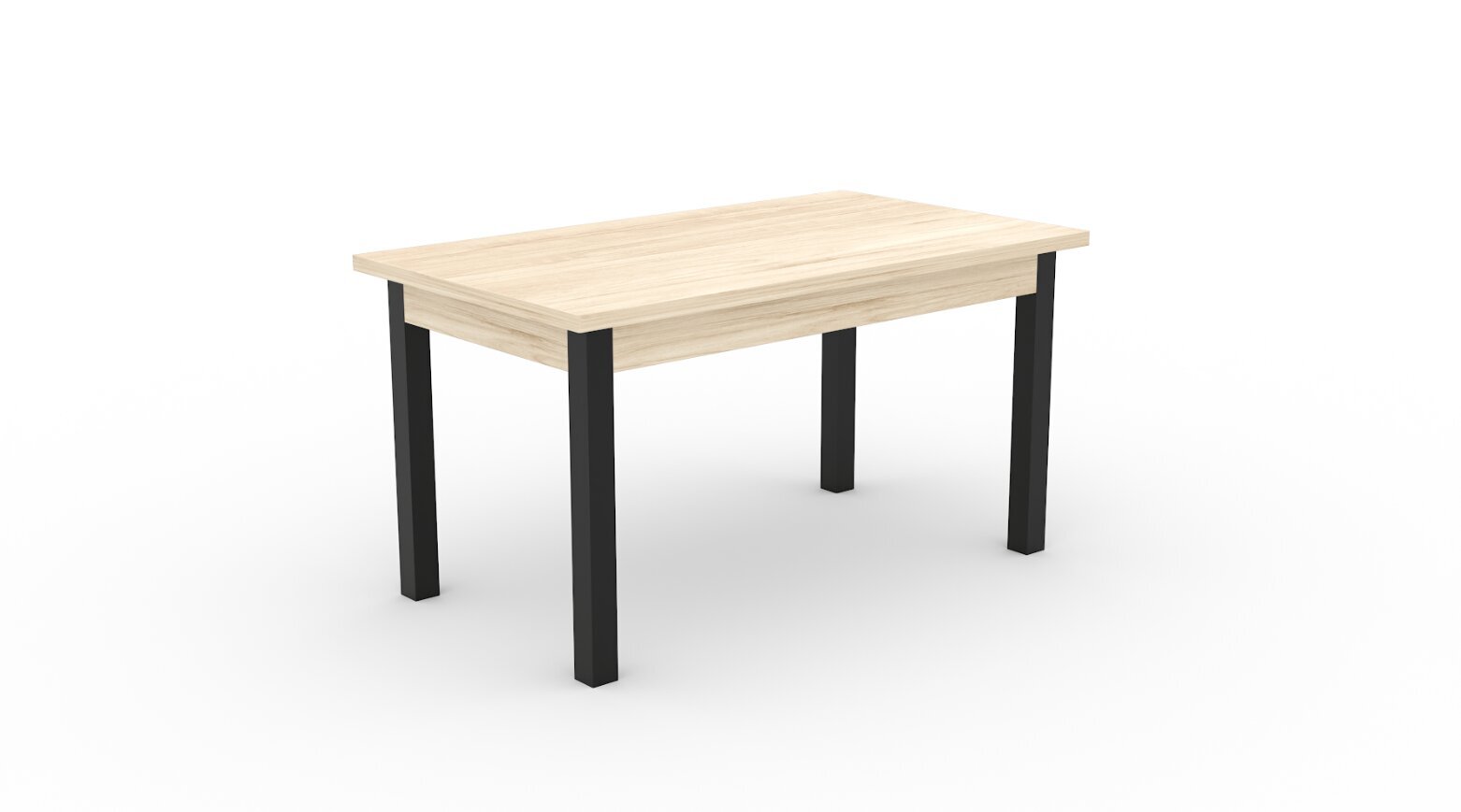 Stalas ADRK Furniture 82 Rodos, rudas/juodas цена и информация | Virtuvės ir valgomojo stalai, staliukai | pigu.lt