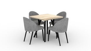 Кухонный гарнитур ADRK Furniture 84 Rodos, серый/коричневый цена и информация | Комплекты мебели для столовой | pigu.lt