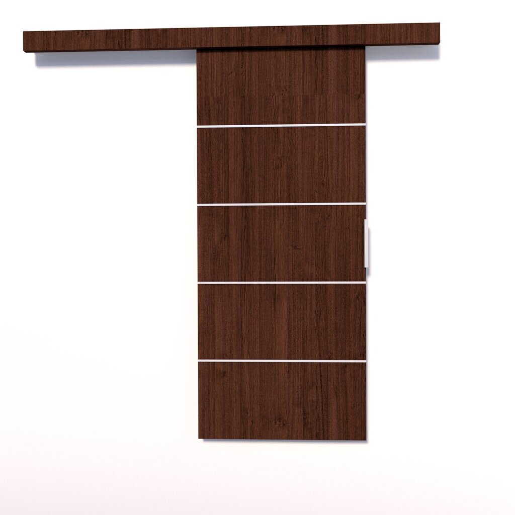 Stumdomos durys nišai ADRK Furniture Biella 106, rudos kaina ir informacija | Spintos | pigu.lt