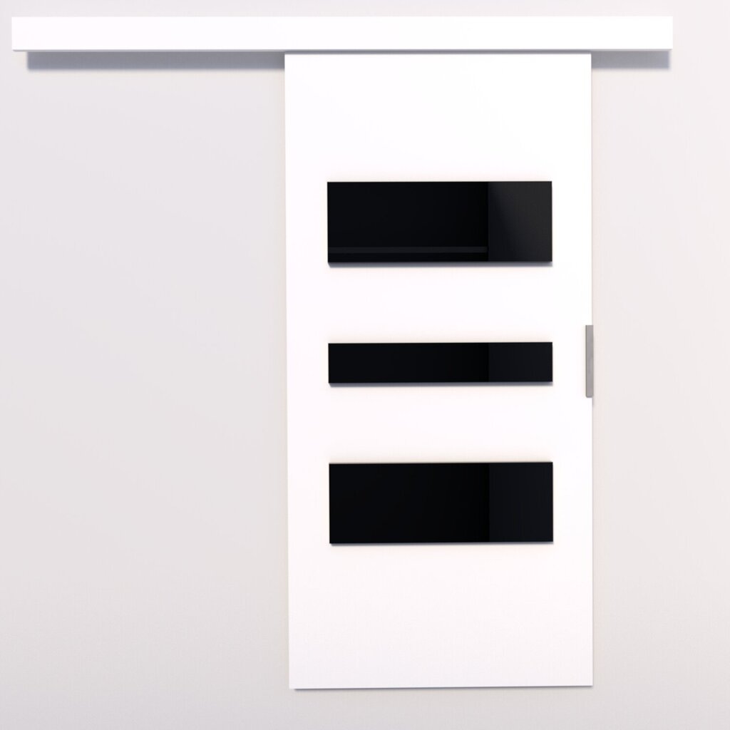 Stumdomos durys nišai ADRK Furniture Cento 76, baltos kaina ir informacija | Spintos | pigu.lt