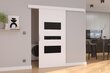 Stumdomos durys nišai ADRK Furniture Cento 86, baltos цена и информация | Spintos | pigu.lt