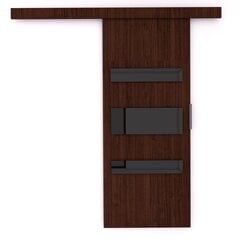 Stumdomos durys nišai ADRK Furniture Desio 106, rudos kaina ir informacija | Spintos | pigu.lt