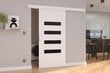 Stumdomos durys nišai ADRK Furniture Forli 96, baltos kaina ir informacija | Spintos | pigu.lt