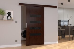 Stumdomos durys nišai ADRK Furniture Forli 96, rudos kaina ir informacija | Spintos | pigu.lt