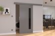 Stumdomos durys nišai ADRK Furniture Gela 106, pilkos kaina ir informacija | Spintos | pigu.lt