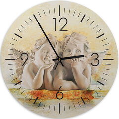 Настенные часы, Ангелы, 80x80см цена и информация | Часы | pigu.lt