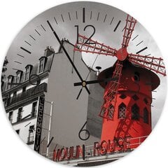 Настенные часы, Moulin Rouge, 40x40см цена и информация | Часы | pigu.lt