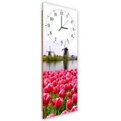 Настенные часы, Голландский пейзаж, 40x118см цена и информация | Часы | pigu.lt
