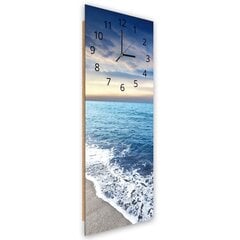 Настенные часы, Берег моря, 40x118см цена и информация | Часы | pigu.lt