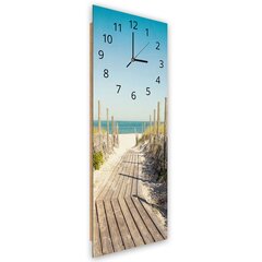 Настенные часы, Путь к пляжу, 25x65см цена и информация | Часы | pigu.lt