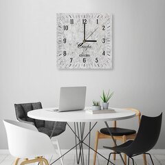 Sieninis laikrodis Carpe diem ant šviesaus akmens kaina ir informacija | Laikrodžiai | pigu.lt