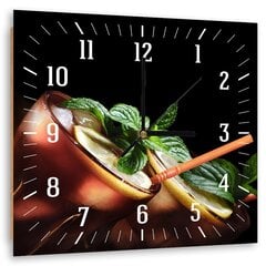 Настенные часы, Коктейль Куба либре, 80x80см цена и информация | Часы | pigu.lt