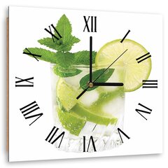 Настенные часы, Время мохито, 80x80см цена и информация | Часы | pigu.lt