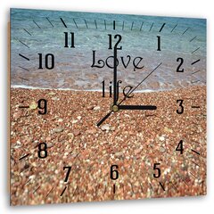 Настенные часы, Берег моря и камни, 80x80см цена и информация | Часы | pigu.lt