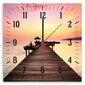 Sieninis laikrodis Tiltas ir saulėlydis цена и информация | Laikrodžiai | pigu.lt