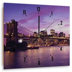 Sieninis laikrodis Niujorkas sutemose kaina ir informacija | Laikrodžiai | pigu.lt