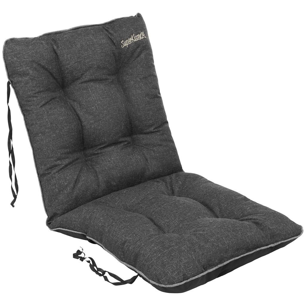 Sodo kėdės pagalvėlė, SuperKissen24, juoda kaina ir informacija | Pagalvės, užvalkalai, apsaugos | pigu.lt