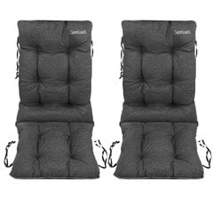 Sodo pagalvėlių 2 dalių rinkinys, SuperKissen24, juodas kaina ir informacija | Pagalvės, užvalkalai, apsaugos | pigu.lt