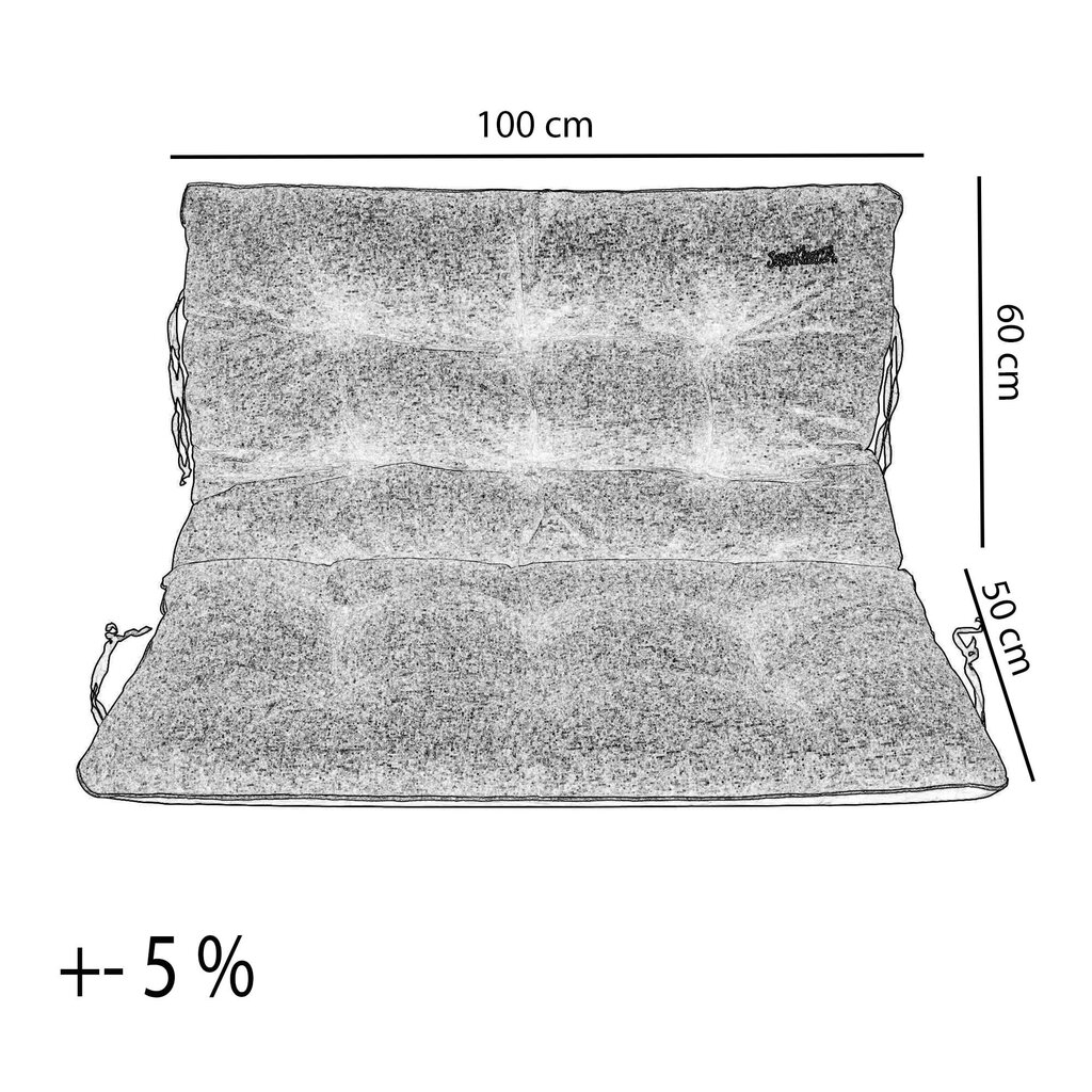 Sodo suoliuko pagalvėlė, SuperKissen24, tamsiai pilka цена и информация | Pagalvės, užvalkalai, apsaugos | pigu.lt