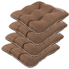 Sodo pagalvėlių 4 dalių rinkinys SuperKissen24, rudas kaina ir informacija | Pagalvės, užvalkalai, apsaugos | pigu.lt