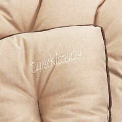 Sodo pagalvėlių 2 dalių rinkinya SuperKissen24, šviesiai rudas цена и информация | Подушки, наволочки, чехлы | pigu.lt