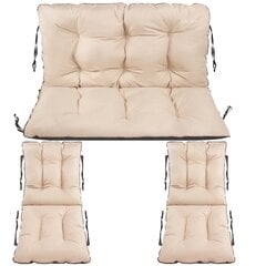 Sodo pagalvėlių 2+1 komplektas, SuperKissen24, šviesiai rudas kaina ir informacija | Pagalvės, užvalkalai, apsaugos | pigu.lt