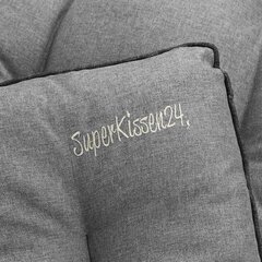 Sodo pagalvėlių 2 - jų dalių rinkinys SuperKissen24, pilkas kaina ir informacija | Pagalvės, užvalkalai, apsaugos | pigu.lt
