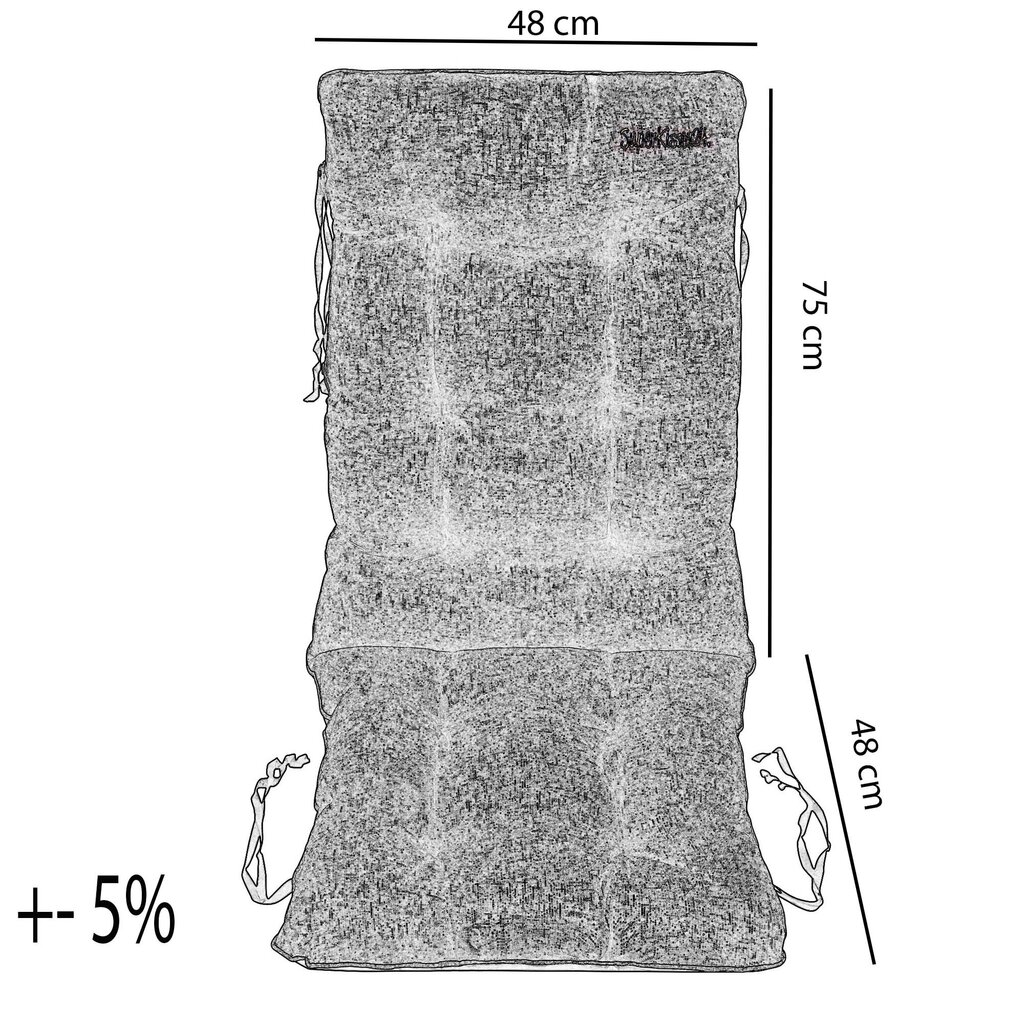 Sodo kėdės pagalvėlė, SuperKissen24, pilka kaina ir informacija | Pagalvės, užvalkalai, apsaugos | pigu.lt