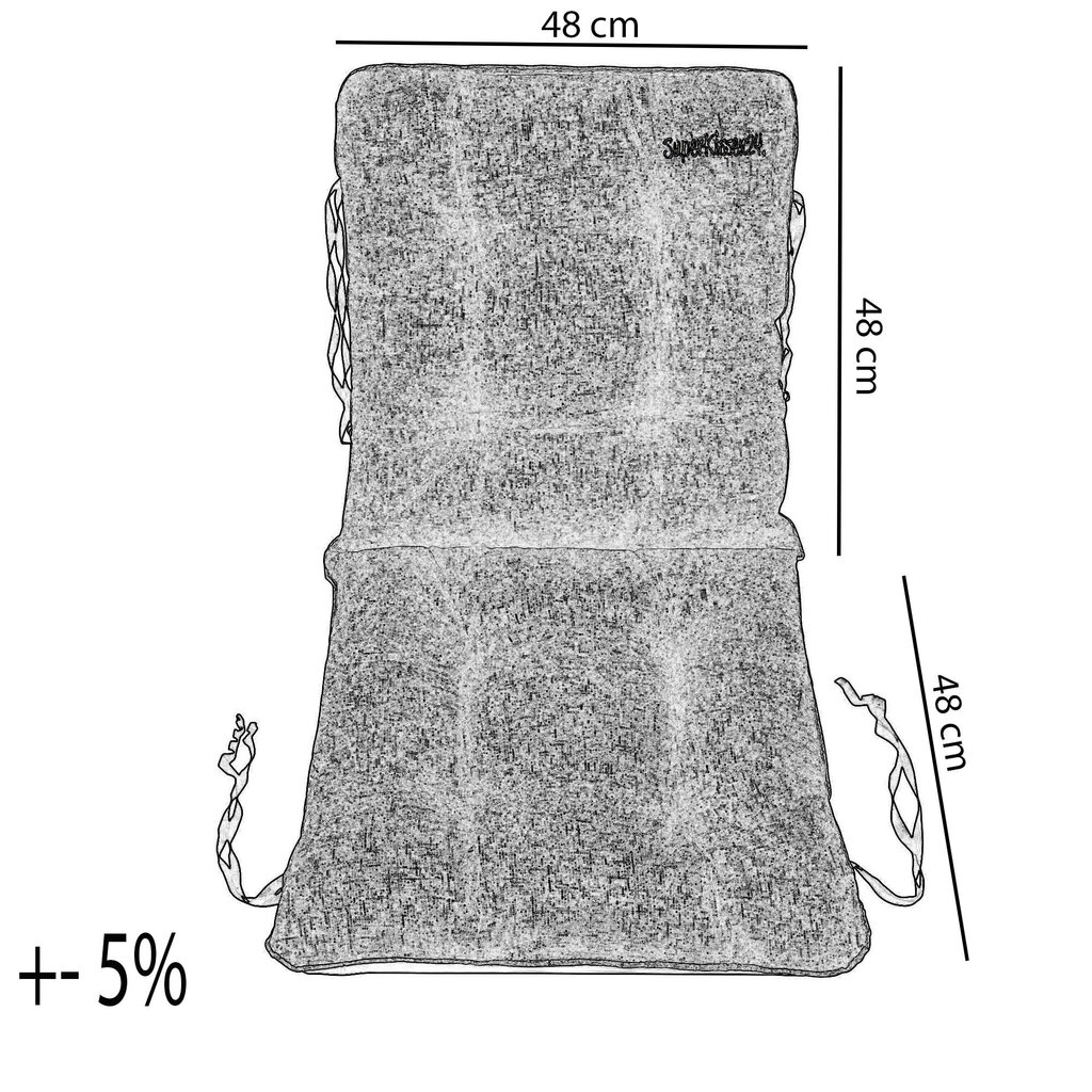 Sodo pagalvėlių 2+1 komplektas, SuperKissen24, pilkas kaina ir informacija | Pagalvės, užvalkalai, apsaugos | pigu.lt