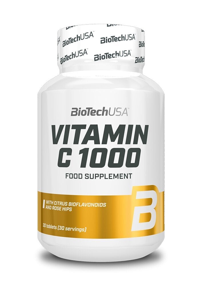 Maisto papildas Biotech Vitamin C 1000 Bioflavonoids 100 tab. kaina ir informacija | Vitaminai | pigu.lt