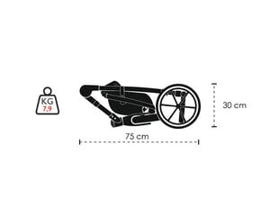Universalus vežimėlis Lonex Comfort Prestige 2in1 COM-L06, Blue kaina ir informacija | Vežimėliai | pigu.lt