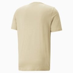 Puma marškinėliai vyrams Ess Logo Tee 586667 85, smėlio spalvos kaina ir informacija | Vyriški marškinėliai | pigu.lt