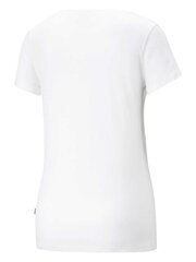 PUMA Ess+ Logo Power Tee White 234237966 цена и информация | Футболка женская | pigu.lt