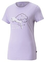 PUMA Graphics Valentine Tee Vivid Violet 234238017 цена и информация | Женские футболки | pigu.lt