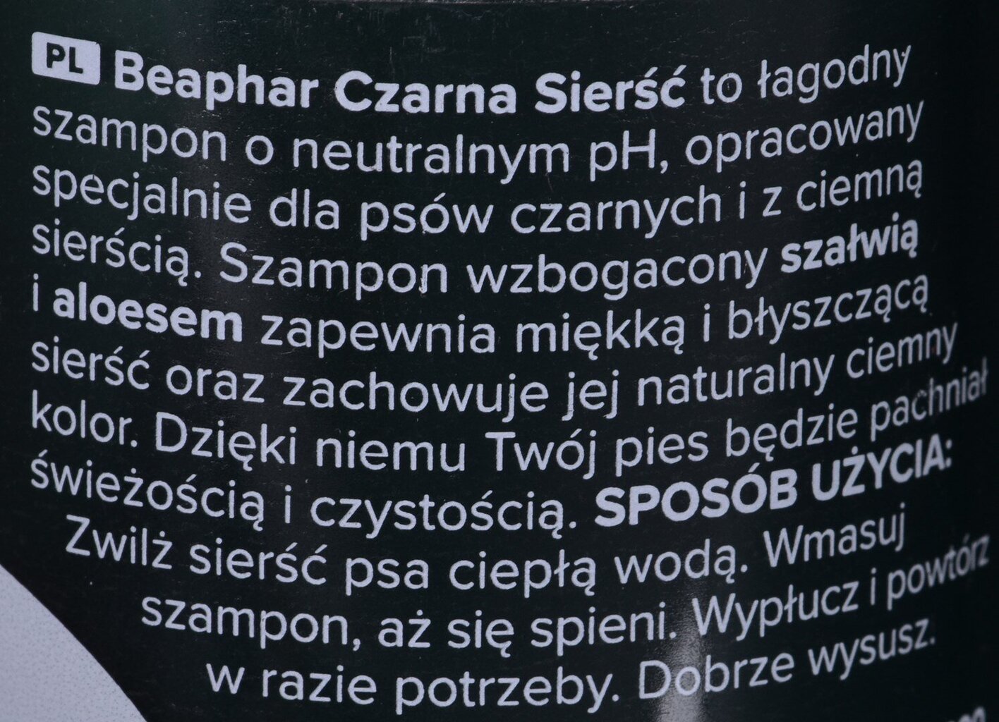 Šampūnas šunims Beaphar Black coat, 250 ml kaina ir informacija | Priežiūros priemonės gyvūnams | pigu.lt