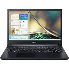Acer Aspire 7, 15.6'', FHD, 144 Hz, Ryzen 5, 16 GB, 512 GB, RTX 3050, SWE, black - Notebook цена и информация | Ноутбуки | pigu.lt