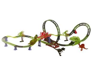 Trasa Lean Toys Dinosaur Railway цена и информация | Игрушки для мальчиков | pigu.lt