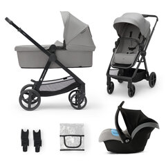 Универсальная коляска Kinderkraft 3in1 Newly, Moonlight Grey цена и информация | Kinderkraft Детские коляски и аксессуары | pigu.lt