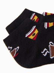 Medvilninės kojinės vyrams Edoti 121654-23, juodos kaina ir informacija | Vyriškos kojinės | pigu.lt