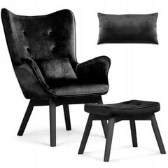Кресло Sofatel, черное цена и информация | Кресла в гостиную | pigu.lt