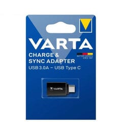 Varta Charge &amp; sync USB 3.0A - USB type C įkrovimo ir duomenų sinchronizavimo adapteris kaina ir informacija | Adapteriai, USB šakotuvai | pigu.lt