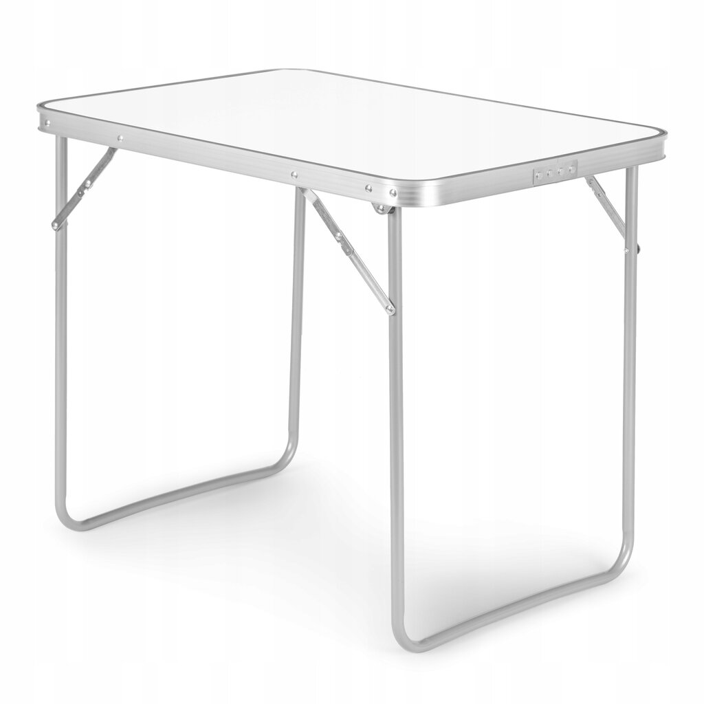 Turistinis stalas ModernHome, 70x50 cm, baltas kaina ir informacija | Turistiniai baldai | pigu.lt