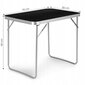 Sulankstomas stalas ModernHome, 70x50cm, juodas kaina ir informacija | Turistiniai baldai | pigu.lt