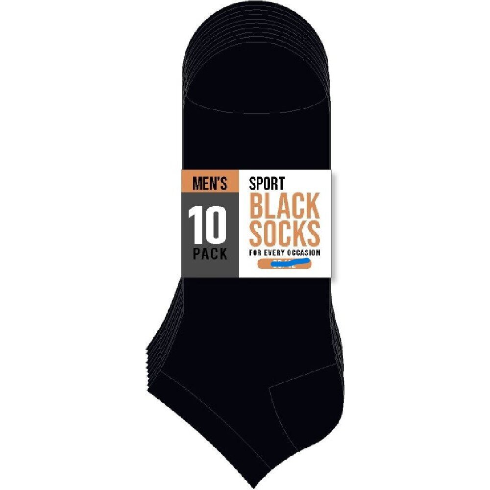 Kojinės vyrams, juodos, 10 porų kaina ir informacija | Vyriškos kojinės | pigu.lt