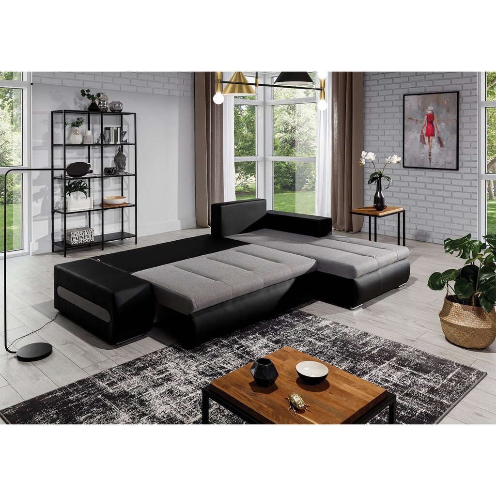 Dešininė kampinė sofa Eltap Ottavio, violetinė/pilka цена и информация | Minkšti kampai | pigu.lt